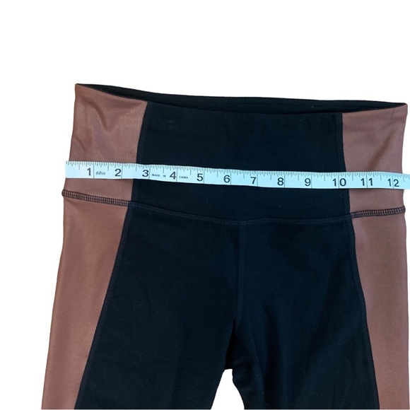 Athleta Salutation Colorblock 7/8 leggings, black and brown, size XS - Picture 5 of 5